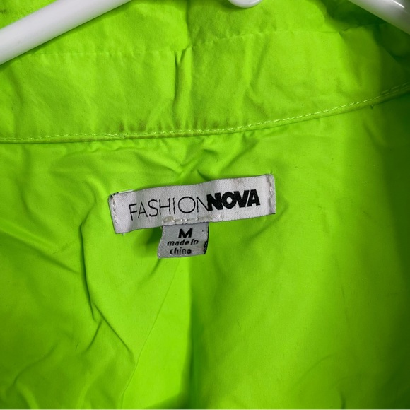 Neon Green Romper - Picture 3 of 4